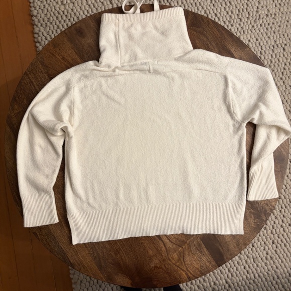 White Cowl Neck Sweater by Pale Sky, Medium - Picture 5 of 10
